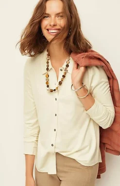 Ponte Knit Shirt | Jjill