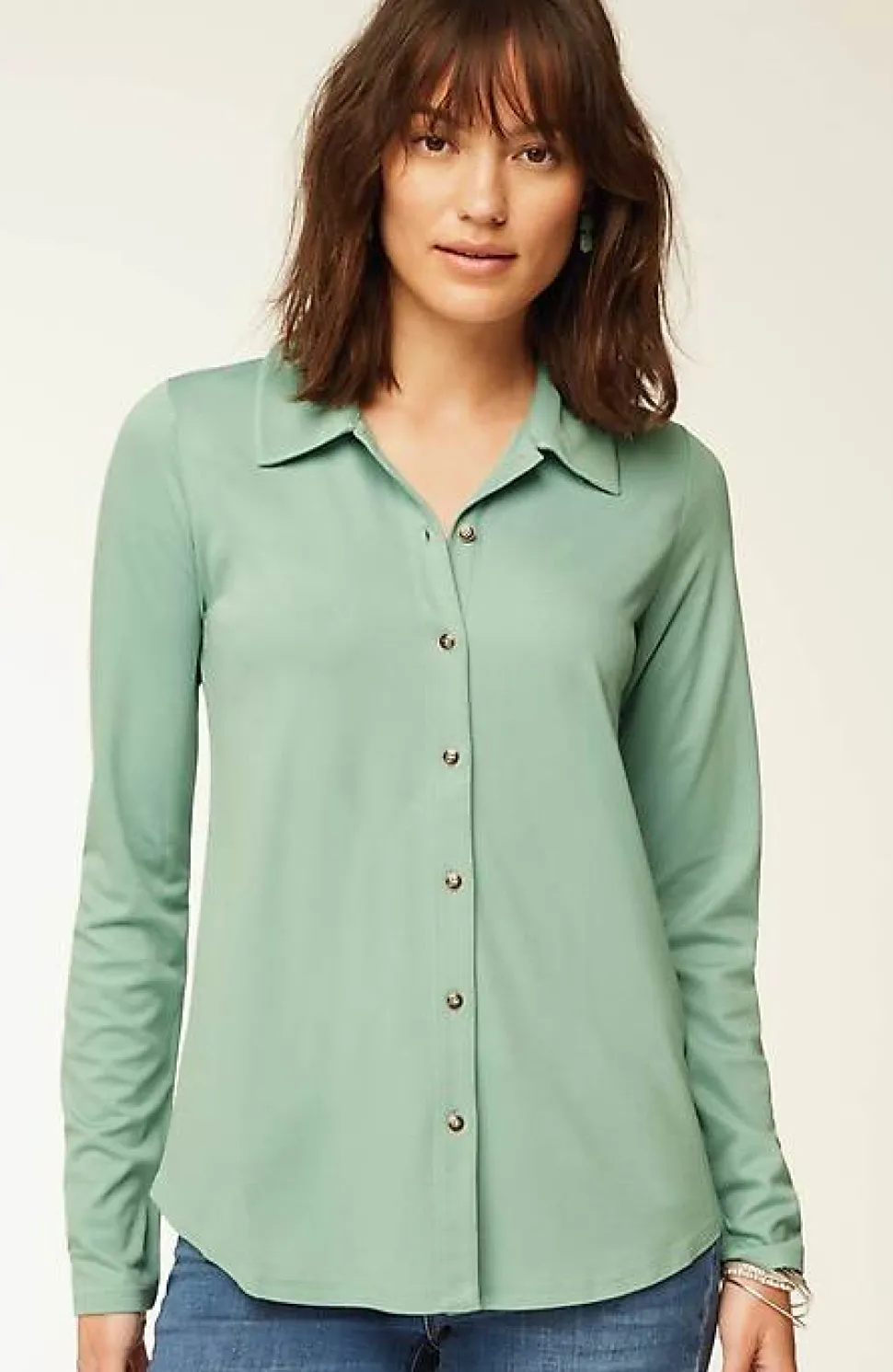 Ponte Knit Shirt | Jjill