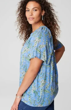 Printed Voile Top | Jjill