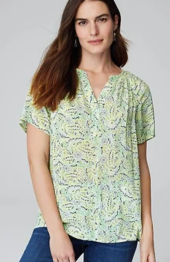 Printed Voile Top | Jjill