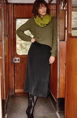 Pull-On Midi Skirt | Jjill