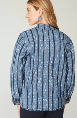 Pure Jill Block-Printed Reversible Jacket | Jjill