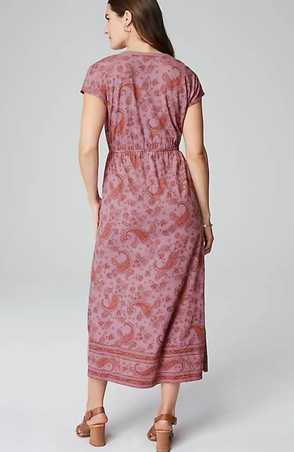 Pure Jill Border-Print Maxi Dress | Jjill