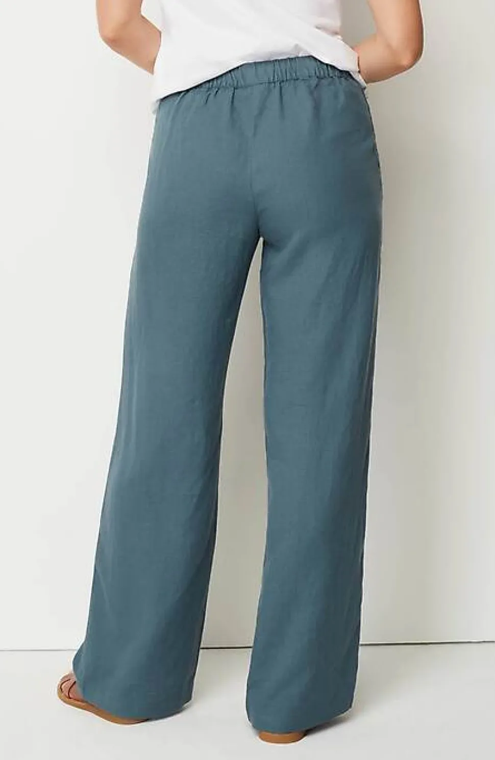 Pure Jill Button-Fly Wide-Leg Pants | Jjill
