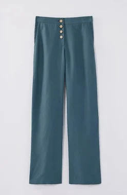 Pure Jill Button-Fly Wide-Leg Pants | Jjill