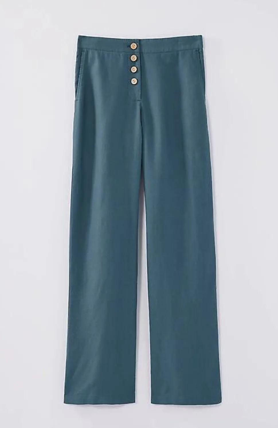 Pure Jill Button-Fly Wide-Leg Pants | Jjill