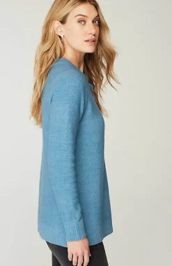 Pure Jill Button-Front Crew-Neck Sweater | Jjill