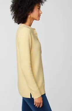 Pure Jill Button-Front Crew-Neck Sweater | Jjill