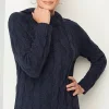 Pure Jill Cable Hooded Sweater | Jjill