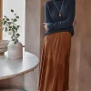 Pure Jill Crinkled Acid-Wash Skirt | Jjill