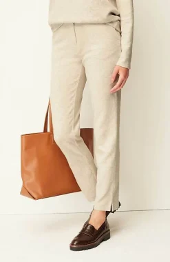 Pure Jill Diagonal-Knit Straight-Leg Pants | Jjill