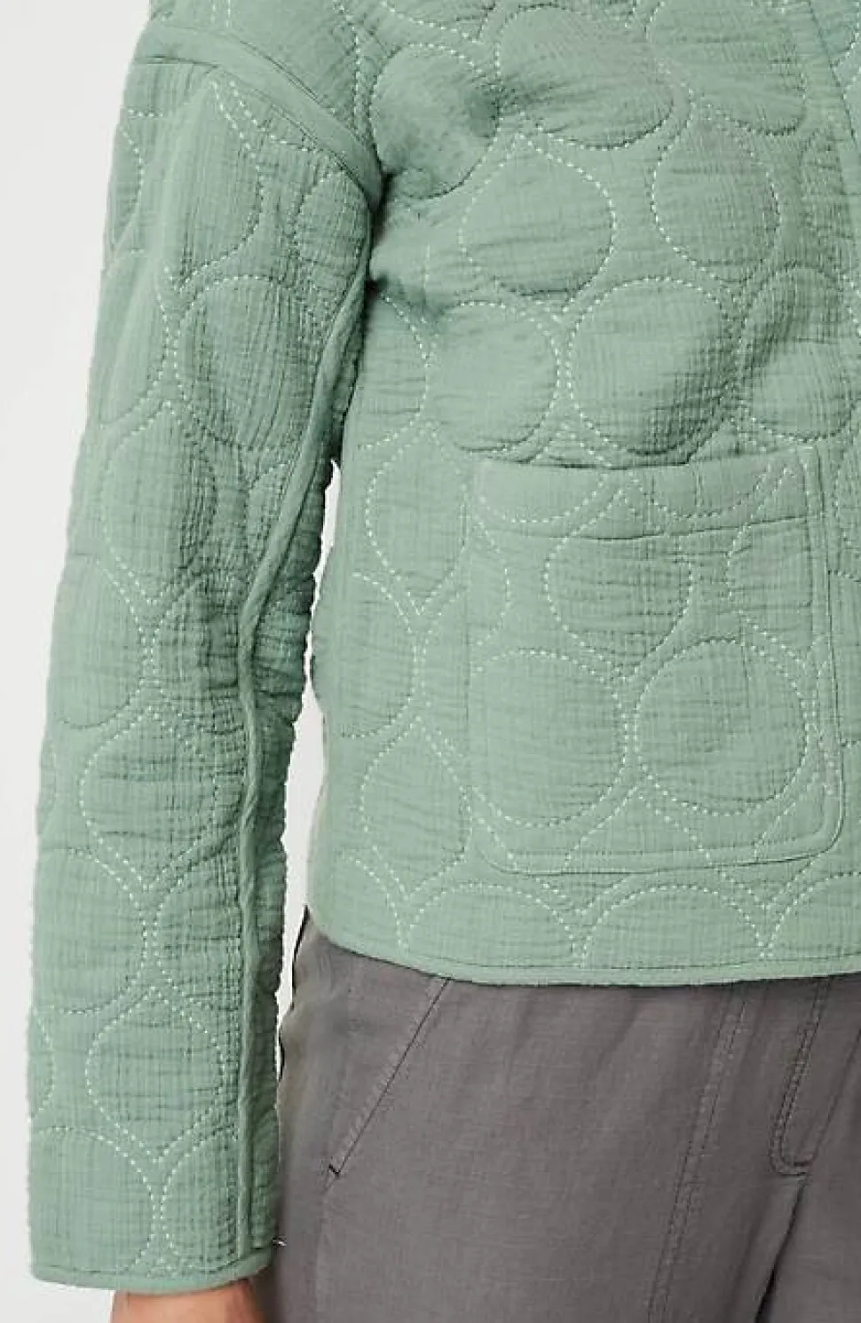 Pure Jill Double-Gauze Quilted Jacket | Jjill