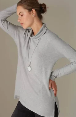 Pure Jill Double-Knit Draped Cowl-Neck Tunic | Jjill