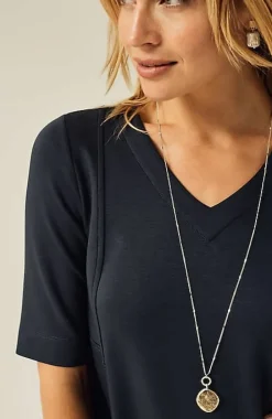 Pure Jill Double-Knit Seamed Tunic | Jjill
