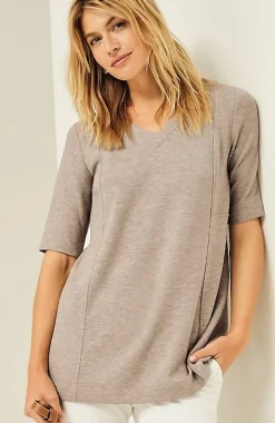 Pure Jill Double-Knit Seamed Tunic | Jjill