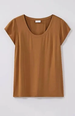 Pure Jill Ecovero Satin Cap-Sleeve Top | Jjill