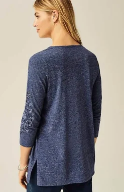 Pure Jill Embroidered Jersey Tunic | Jjill