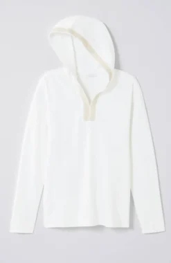 Pure Jill French Terry Embroidered-Hood Pullover | Jjill