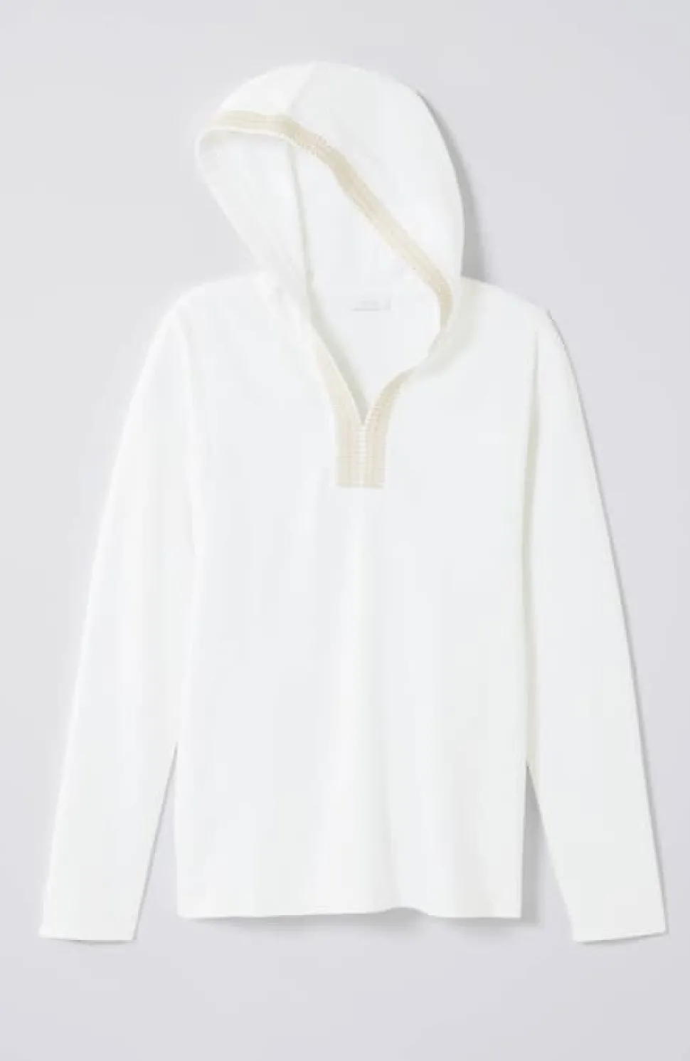 Pure Jill French Terry Embroidered-Hood Pullover | Jjill