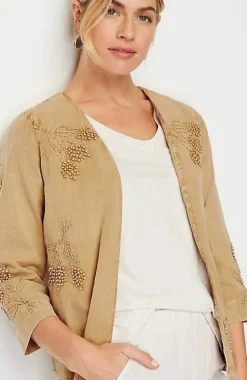 Pure Jill Hand-Embroidered Jacket | Jjill