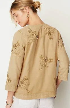Pure Jill Hand-Embroidered Jacket | Jjill