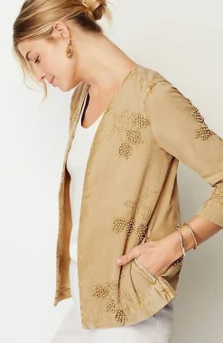 Pure Jill Hand-Embroidered Jacket | Jjill