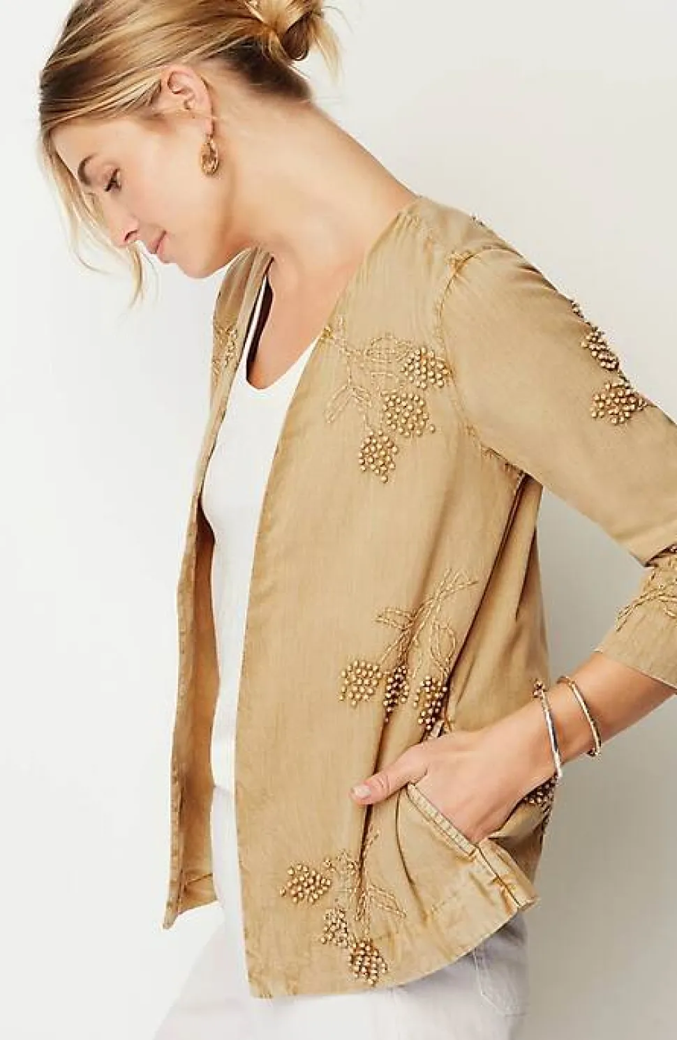 Pure Jill Hand-Embroidered Jacket | Jjill