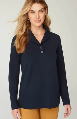 Pure Jill Harmony Shawl-Collar Top | Jjill