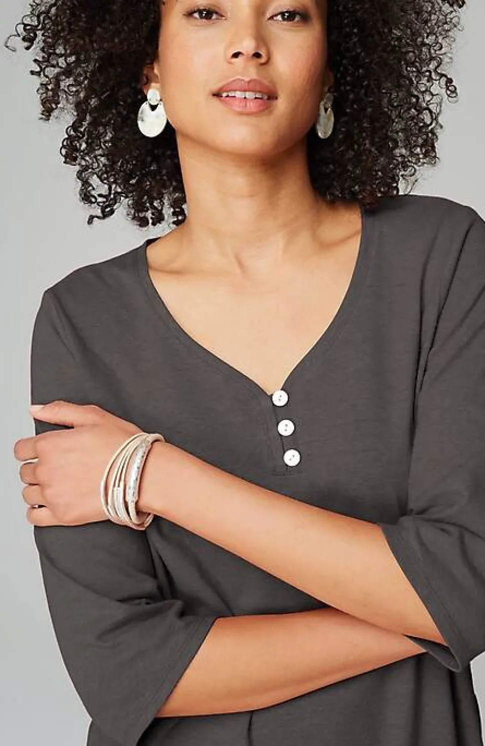 Pure Jill Hemp U0026 Cotton Henley Top | Jjill
