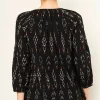 Pure Jill Ikat Ruched Top | Jjill