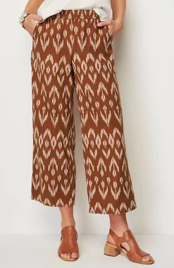 Pure Jill Ikat Wide-Leg Crops | Jjill