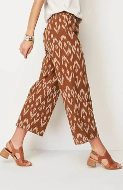 Pure Jill Ikat Wide-Leg Crops | Jjill