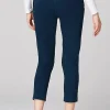 Pure Jill Indigo Knit Cropped Slim-Leg Jeans | Jjill
