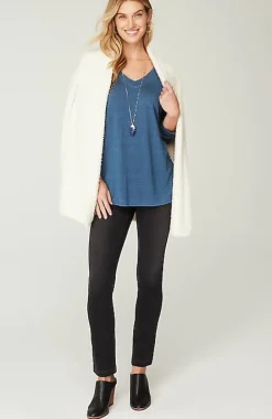 Pure Jill Indigo-Jersey Relaxed Top | Jjill