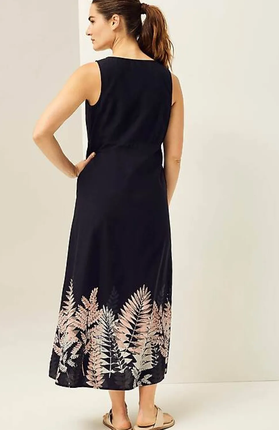 Pure Jill Kantha-Stitched U0026 Printed A-Line Dress | Jjill