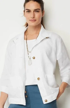 Pure Jill Linen Cropped Jacket | Jjill