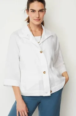 Pure Jill Linen Cropped Jacket | Jjill