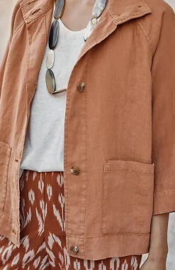 Pure Jill Linen Cropped Jacket | Jjill