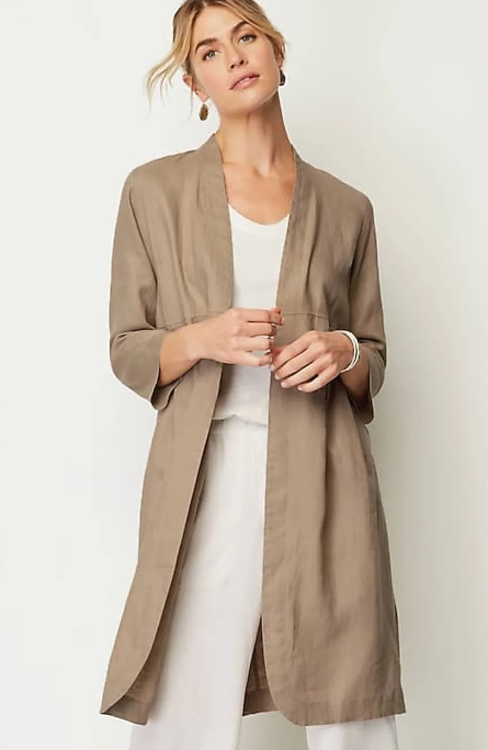 Pure Jill Linen Duster Jacket | Jjill