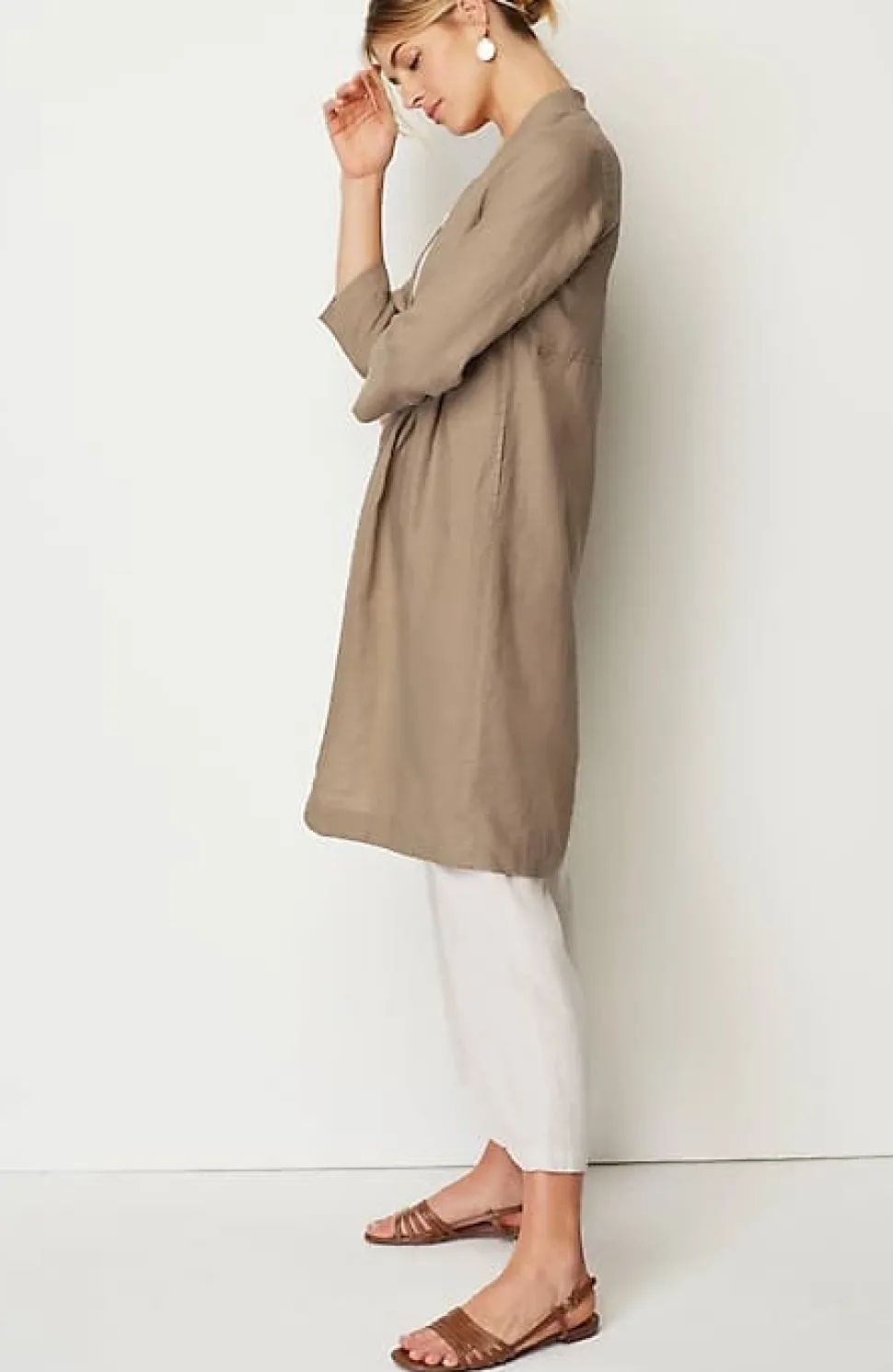 Pure Jill Linen Duster Jacket | Jjill