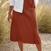 Pure Jill Linen Faux-Wrap Skirt | Jjill