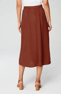 Pure Jill Linen Faux-Wrap Skirt | Jjill