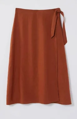 Pure Jill Linen Faux-Wrap Skirt | Jjill