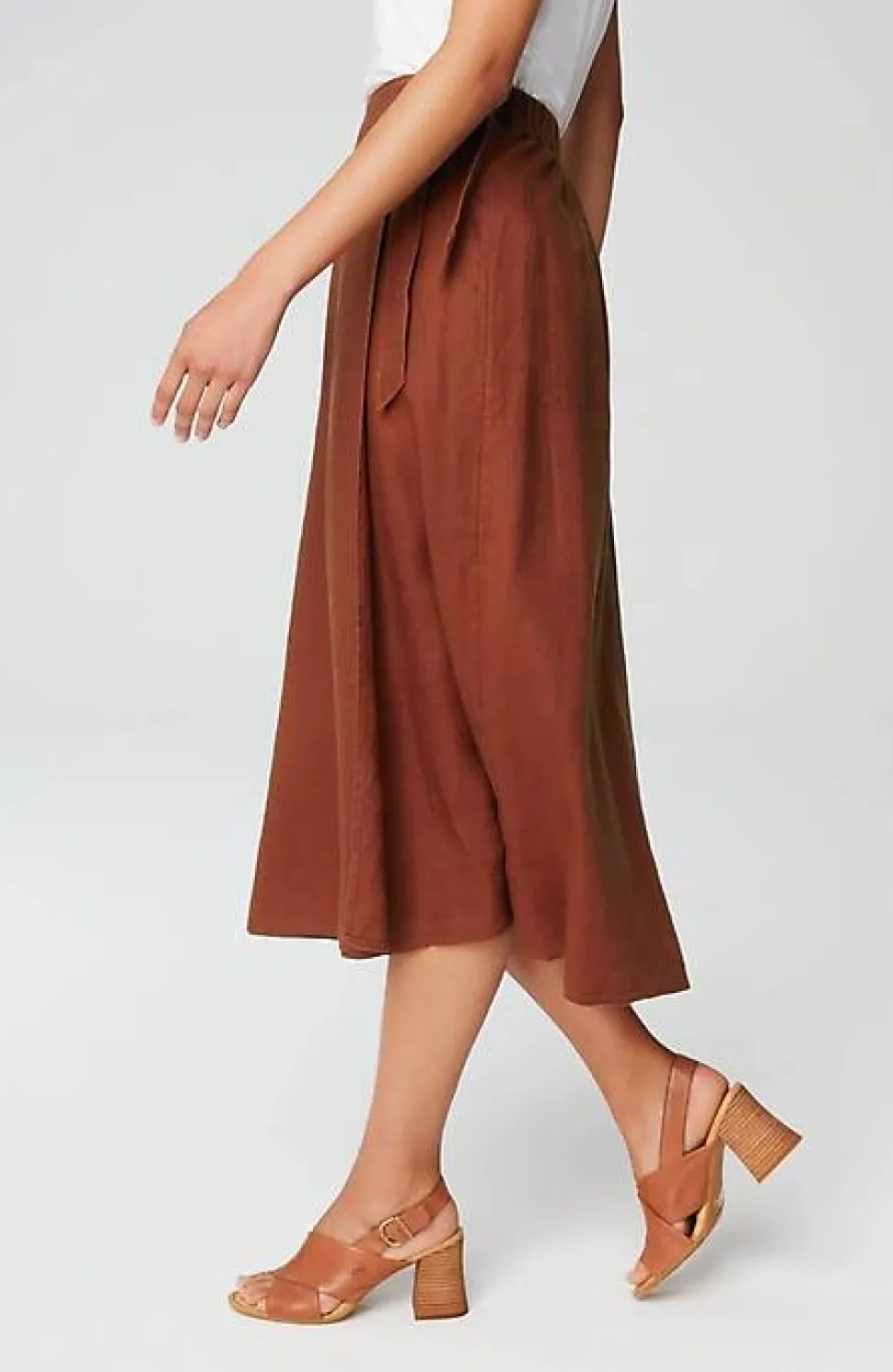 Pure Jill Linen Faux-Wrap Skirt | Jjill