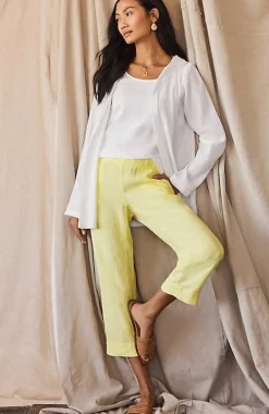 Pure Jill Linen Trapunto-Stitched Pants | Jjill