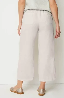 Pure Jill Linen-Blend Wide-Leg Crops | Jjill
