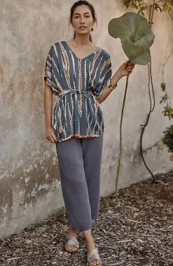 Pure Jill Linen-Blend Wide-Leg Crops | Jjill