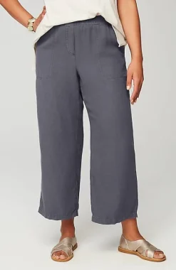Pure Jill Linen-Blend Wide-Leg Crops | Jjill