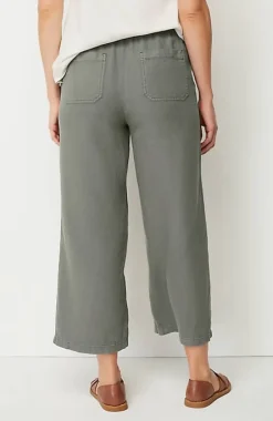 Pure Jill Linen-Blend Wide-Leg Crops | Jjill