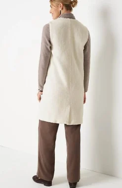 Pure Jill Long Teddy Vest | Jjill